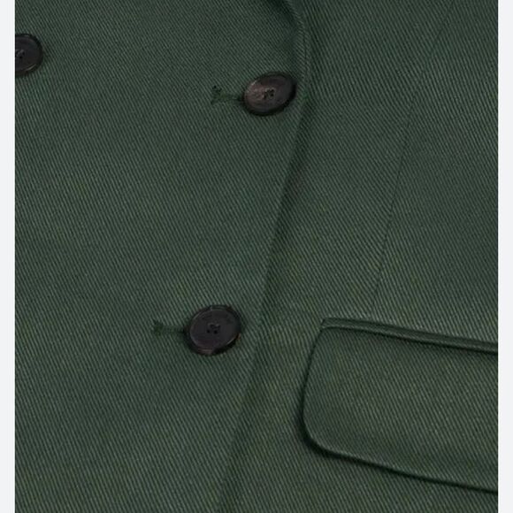 $595 The Kooples NWT twill blazer in Khaki - Picture 5 of 11